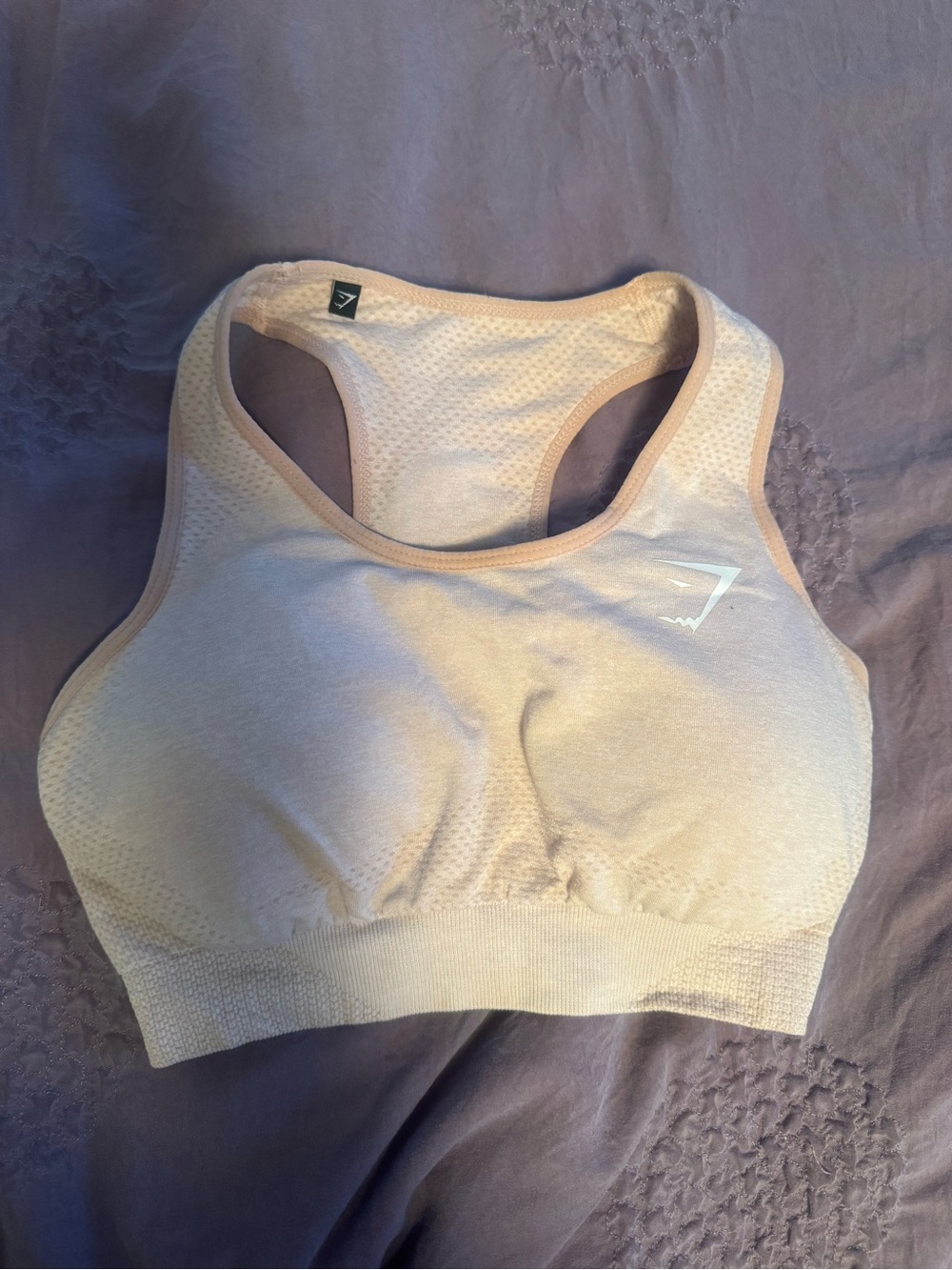 Gymshark Vital Seamless Light Pink Racerback Sports Bra